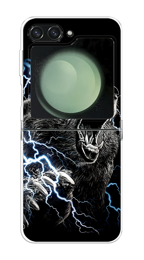 

Чехол на Samsung Galaxy Z Flip 6 "Гроза и медведь", Черный;серый;серебристый, 2109750-1