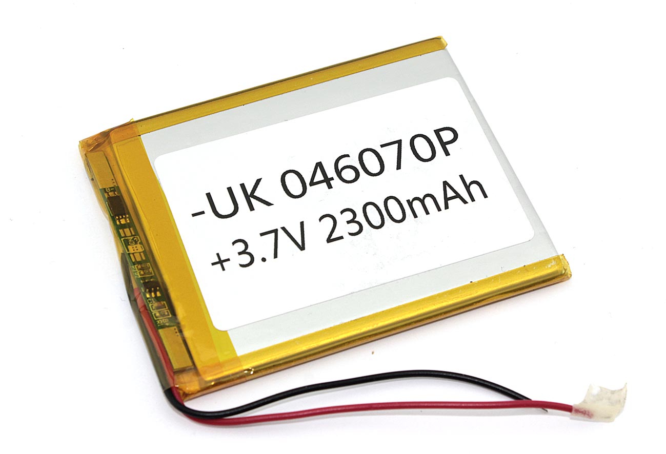 

Аккумуляторная батарея OEM Li-Pol 4*60*70мм 2pin 3.7V/2300mAh