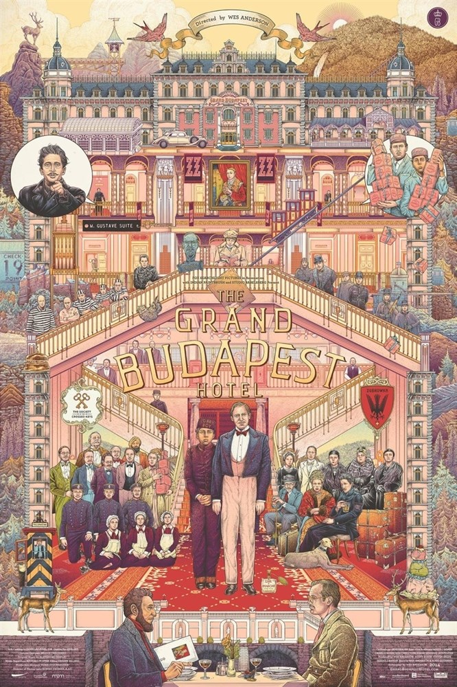 

Постер к фильму "Отель «Гранд Будапешт»" (The Grand Budapest Hotel) Оригинальный 68,6x104,
