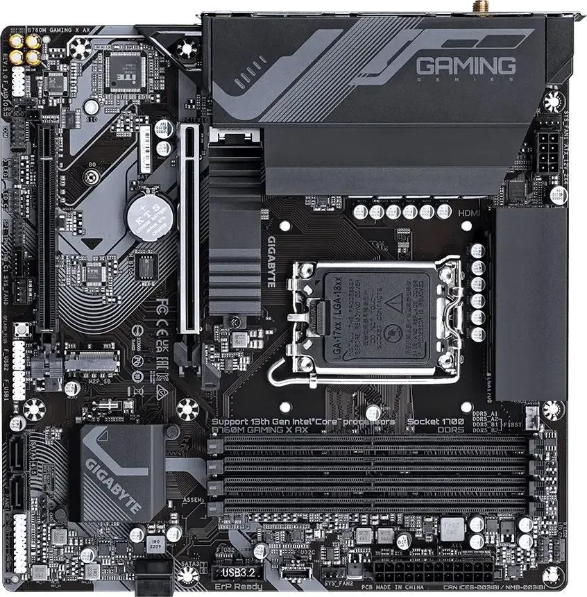 

Материнская плата Gigabyte B760M GAMING X AX, B760M GAMING X AX