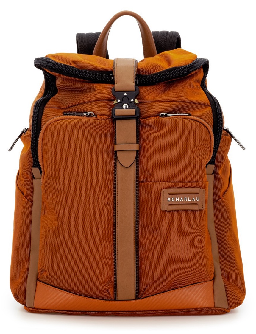 

Рюкзак мужской SCHARLAU BA12-N02 оранжевый, 44x39x21 см, BA12-N02