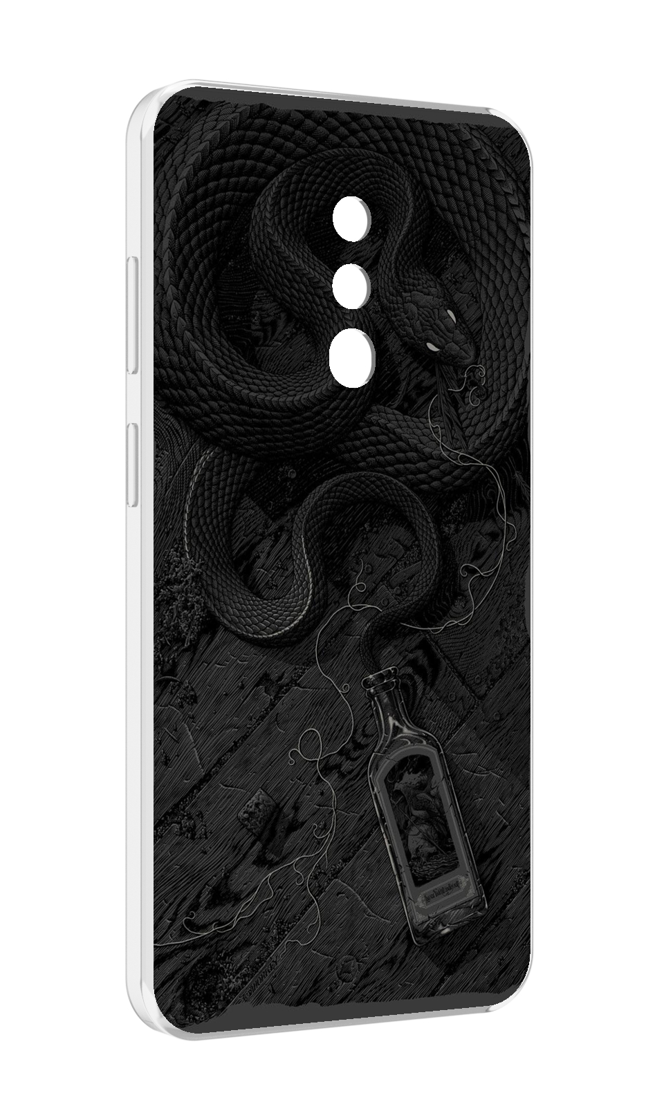 

Чехол MyPads змея с бутылкой для Blackview BV5200, Прозрачный, Tocco