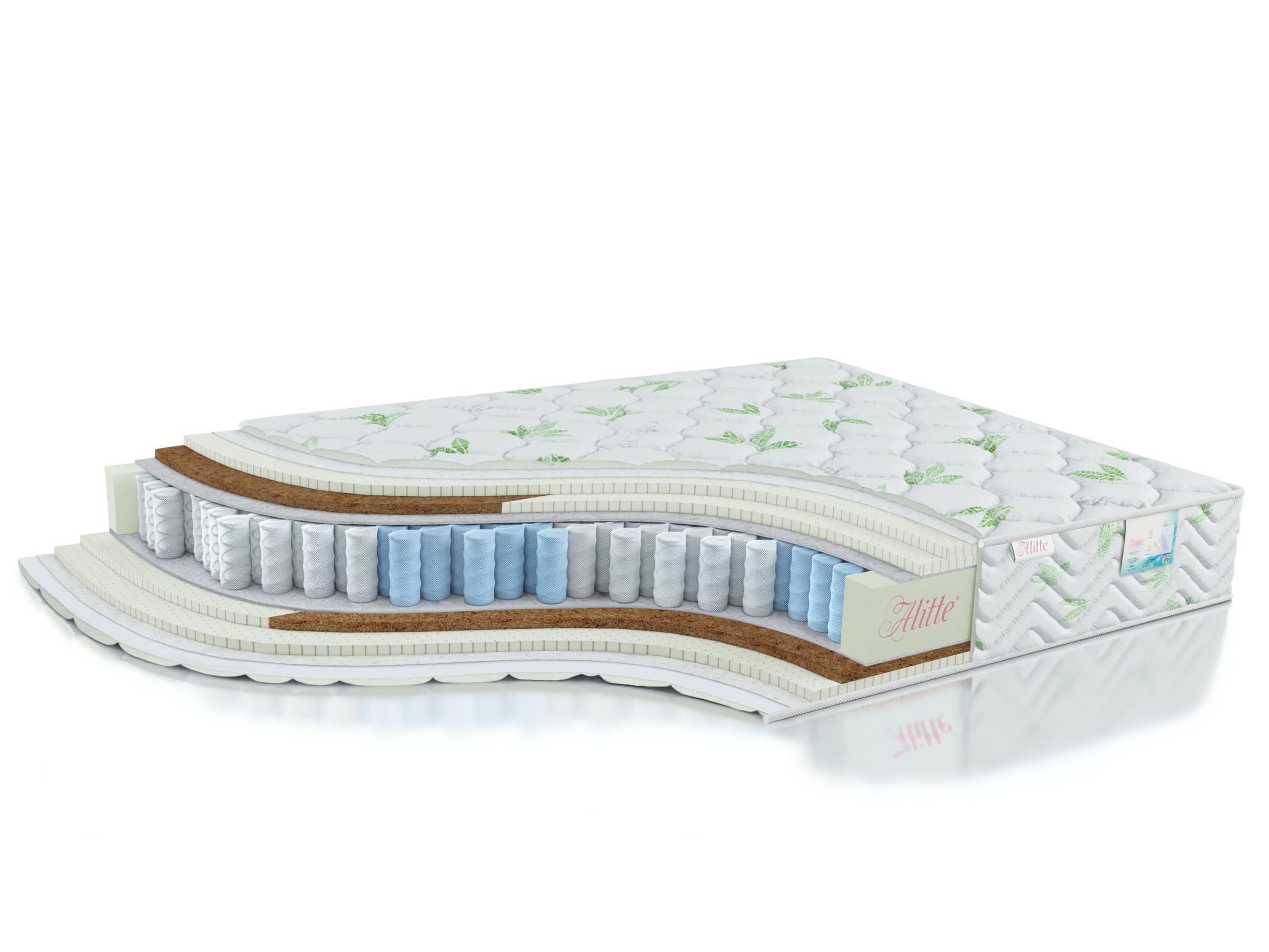 

Матрас анатомический пружинный Alitte Judith Organic TFK MS-22-N 200х200х22, Белый, Judith Organic TFK MS-22-N