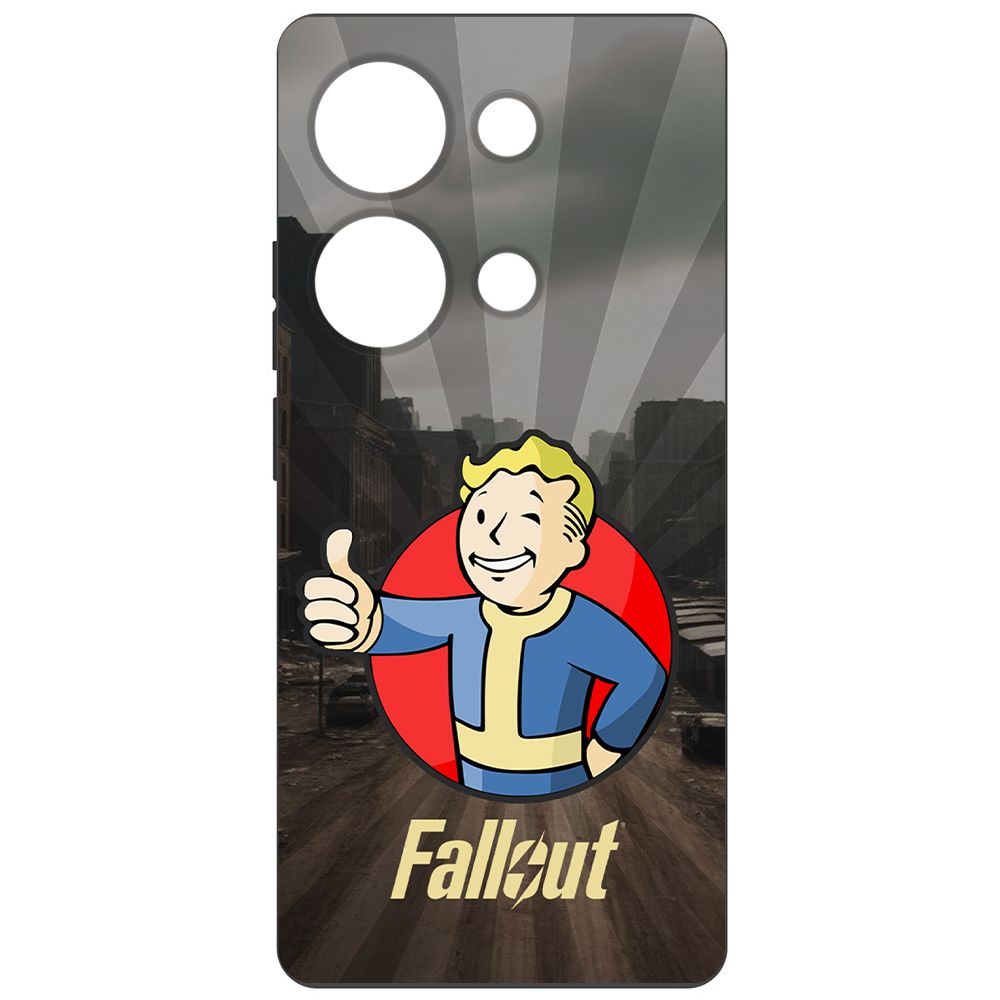 

Чехол-накладка Krutoff Soft Case Фоллаут (Fallout) - Волт-бой для Xiaomi Poco M6 Pro 4G