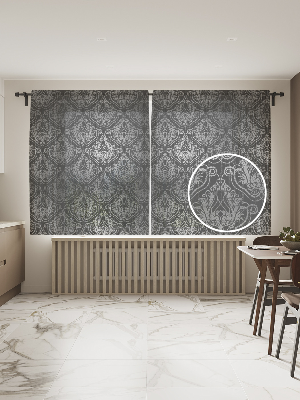 

Фототюль JoyArty "Драгоценные чешуйки", 145x180см (2 полотна с лентой + 50 крючков), Драгоценные чешуйки