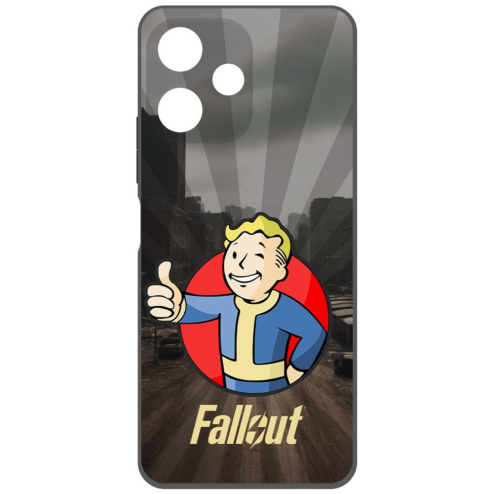 

Чехол-накладка Krutoff Soft Case Фоллаут (Fallout) - Волт-бой для Xiaomi Poco M6 Pro 5G, Черный