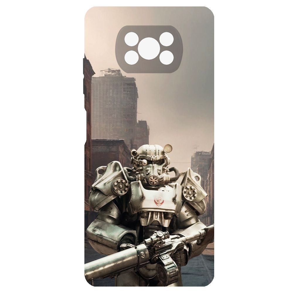

Чехол-накладка Krutoff Soft Case Фоллаут (Fallout) -Рыцарь Братства для Xiaomi Poco X3 Pro