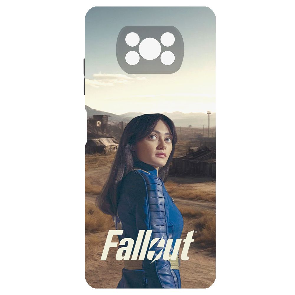 

Чехол-накладка Krutoff Soft Case Фоллаут (Fallout) -Люси в пустошах для Xiaomi Poco X3 Pro, Черный