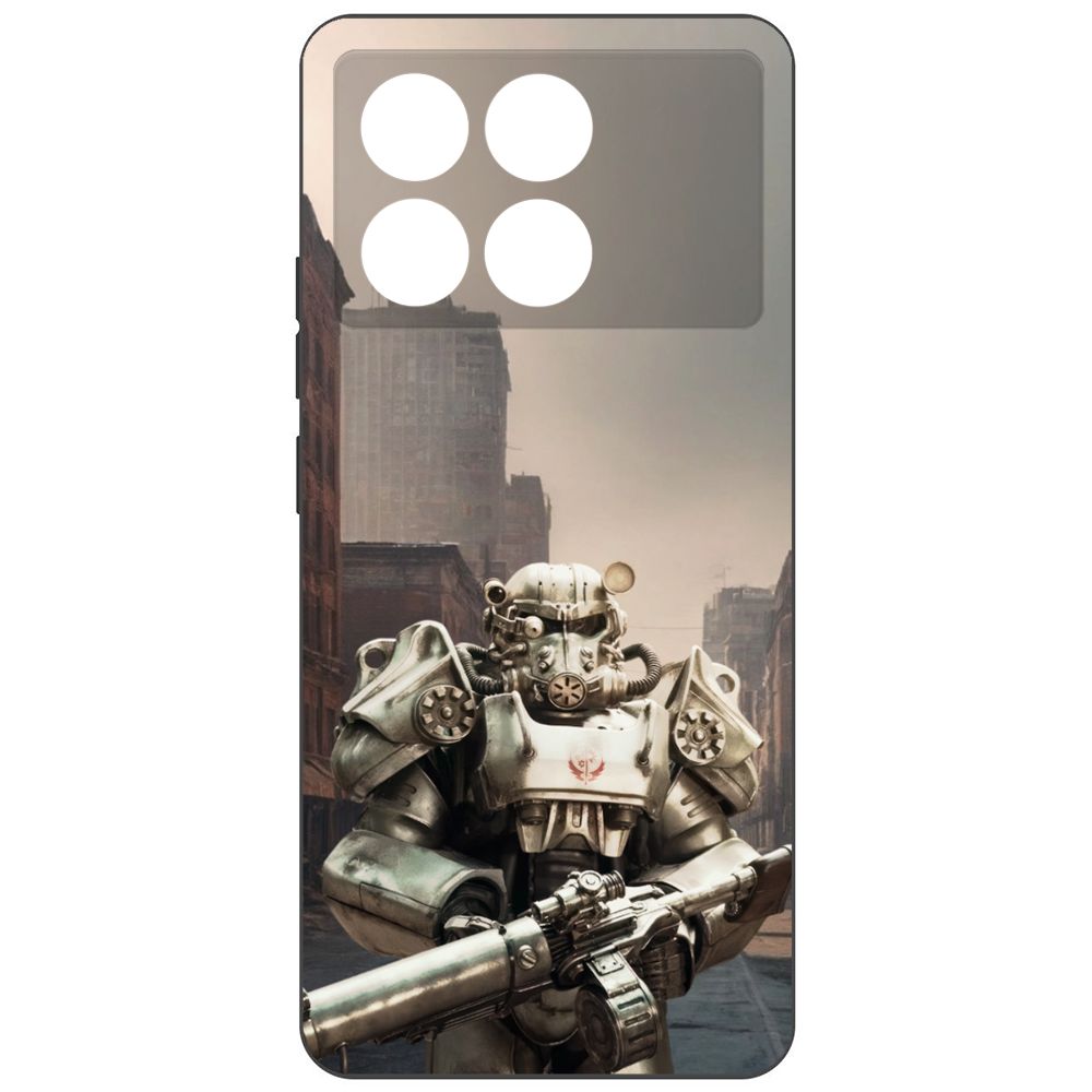 

Чехол-накладка Krutoff Soft Case Фоллаут (Fallout) -Рыцарь Братства для Xiaomi Poco X6 Pro