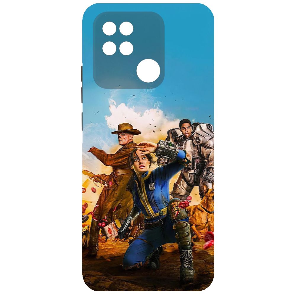 

Чехол-накладка Krutoff Soft Case Фоллаут (Fallout)-Люси, Гуль и Аарон для Xiaomi Redmi 10A