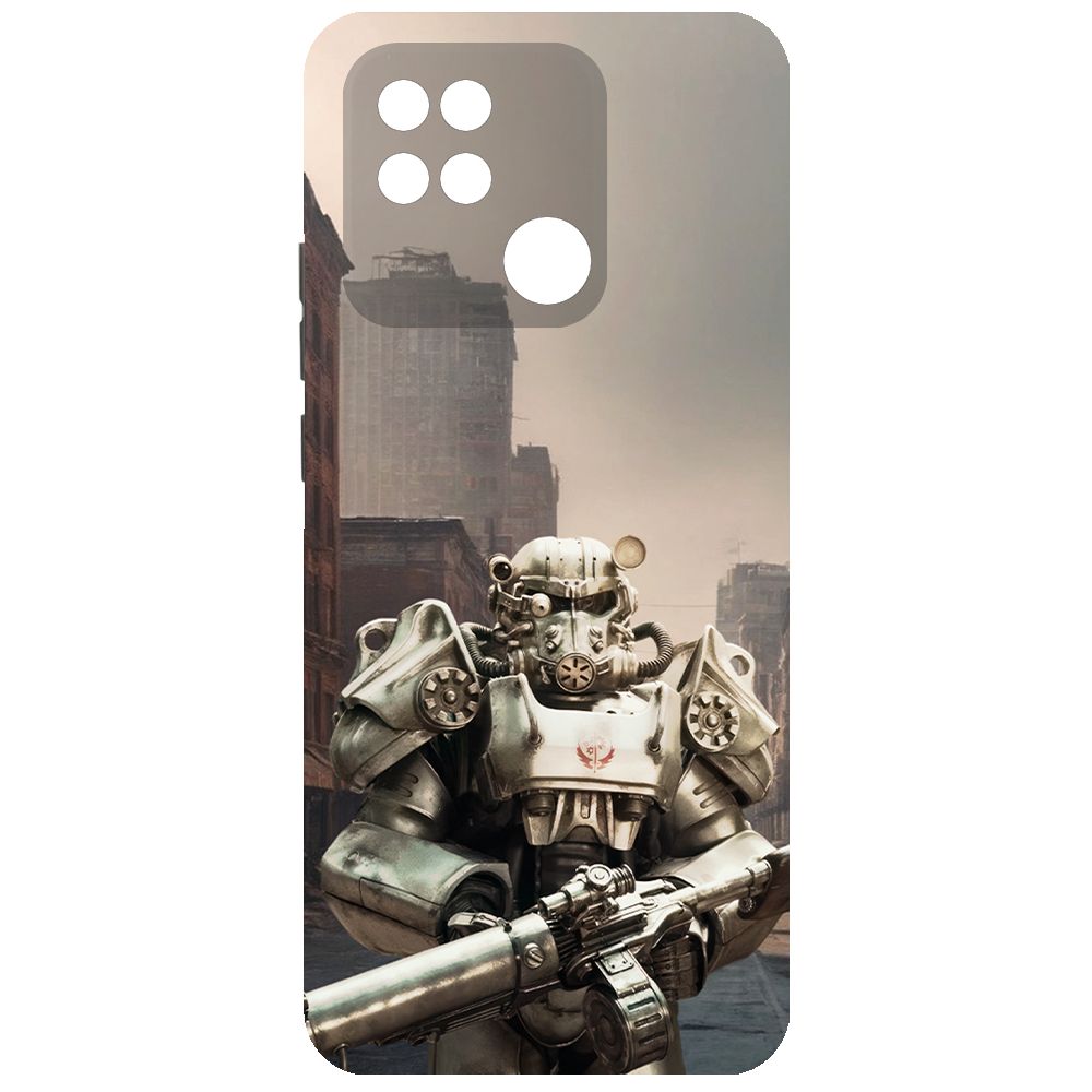 

Чехол-накладка Krutoff Soft Case Фоллаут (Fallout) - Рыцарь Братства для Xiaomi Redmi 10A, Черный