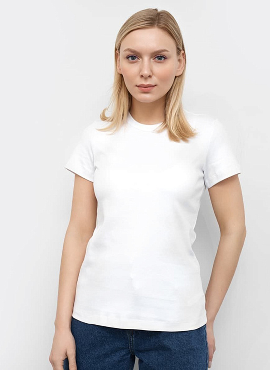 

Футболка женская Каляев 61430 белая 48 RU, Белый, 61430