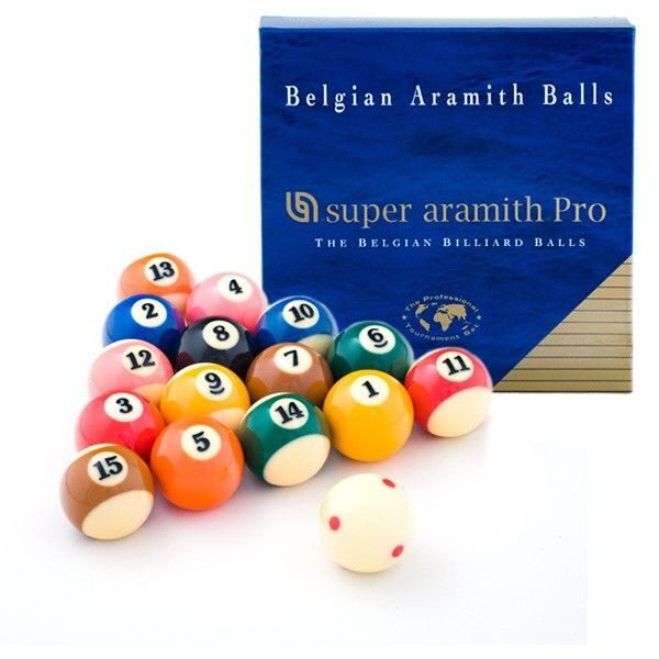 

Шары Aramith Super Aramith Pro-Cup TV Pool 57,2мм, белый биток, Pro-Cup TV Pool