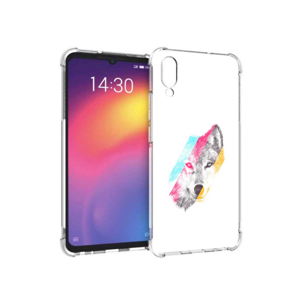 

Чехол MyPads Tocco для Meizu Note 9 волк градиент (PT134513.88.268), Прозрачный, Tocco