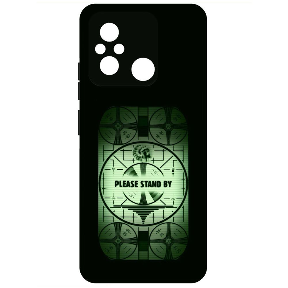 

Чехол-накладка Krutoff Soft Case Фоллаут - Пожалуйста, подождите для Xiaomi Redmi 12C, Черный