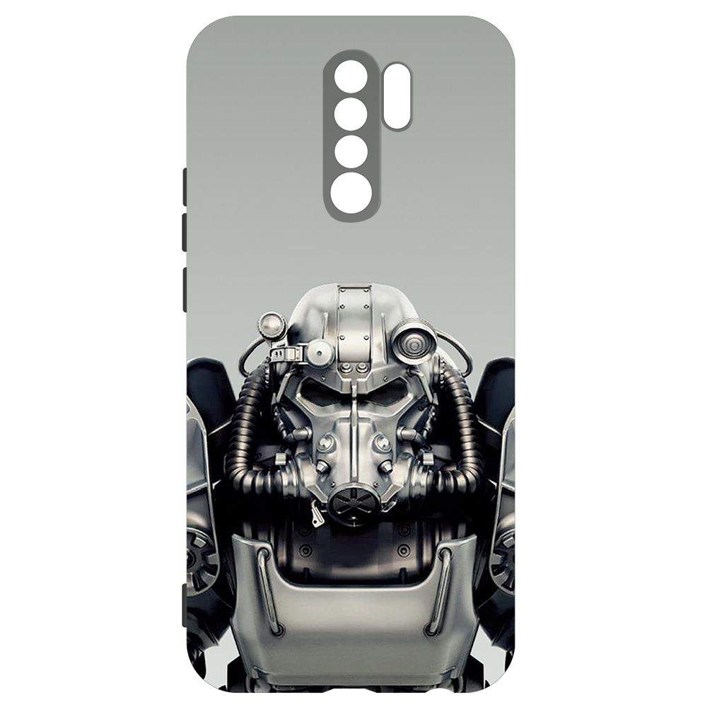 

Чехол-накладка Krutoff Soft Case Фоллаут (Fallout) - Братство стали для Xiaomi Redmi 9, Черный