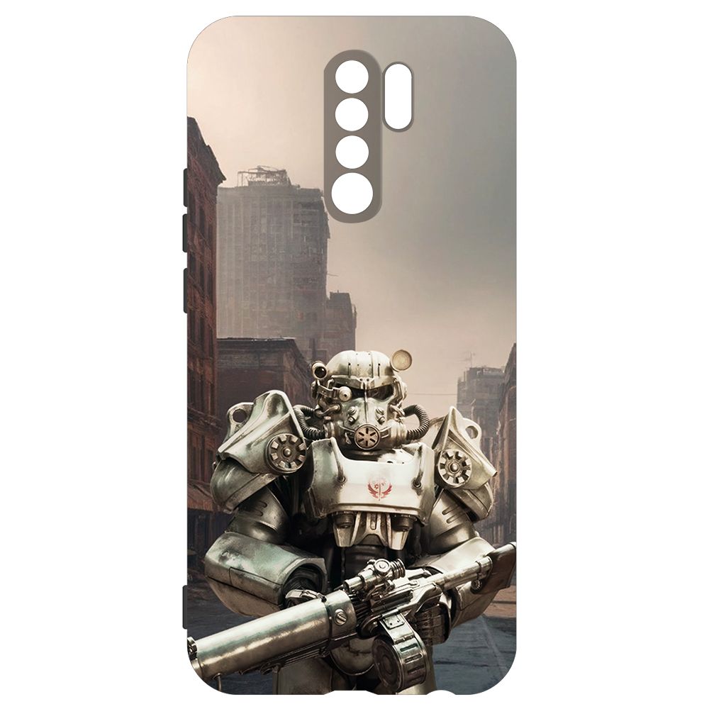 

Чехол-накладка Krutoff Soft Case Фоллаут (Fallout) - Рыцарь Братства для Xiaomi Redmi 9