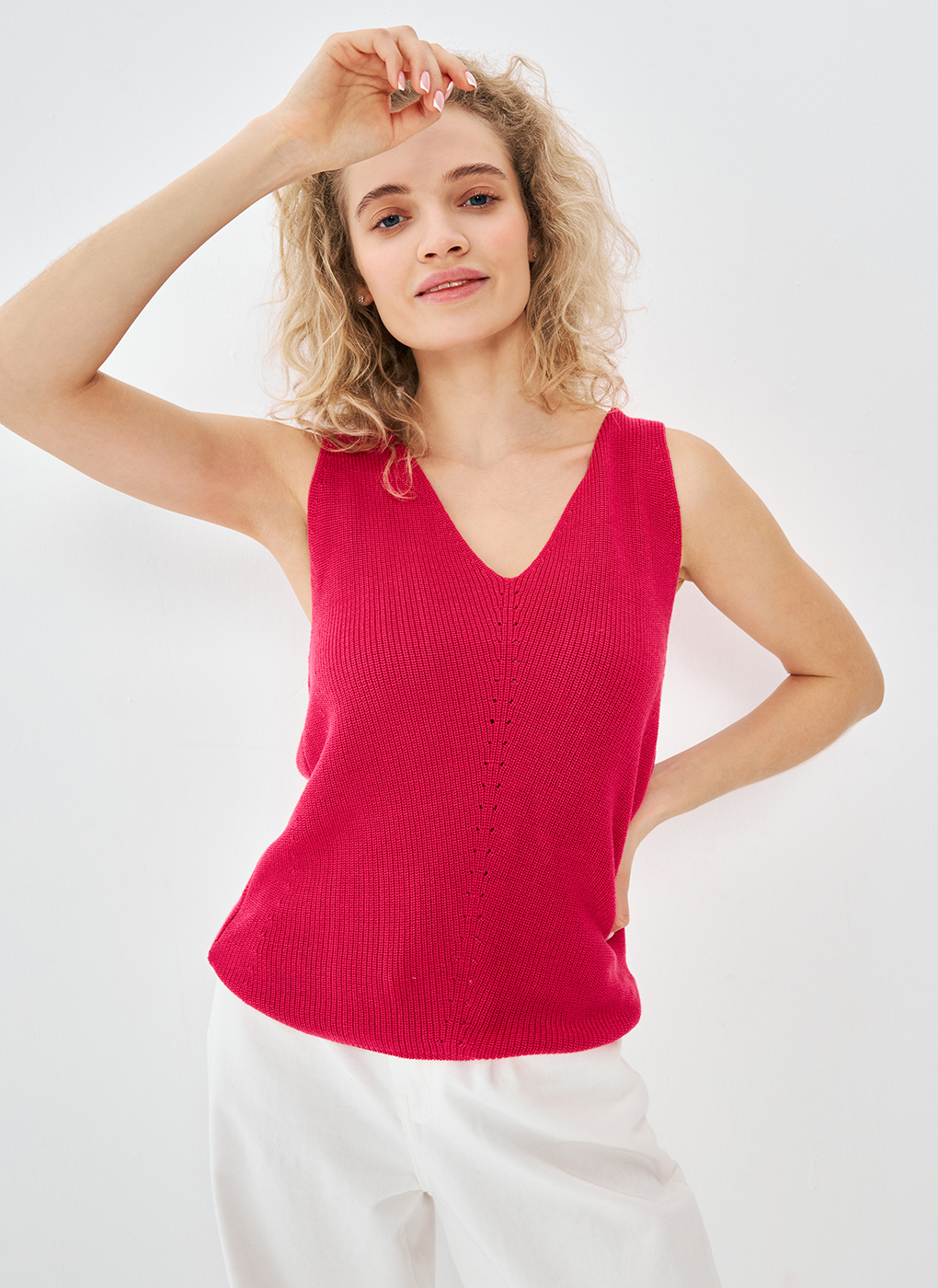 

Топ женский Каляев 61599 красный L, 61599