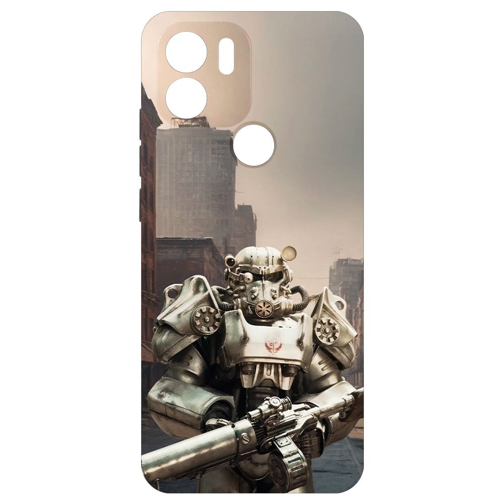 

Чехол-накладка Krutoff Soft Case Фоллаут (Fallout) - Рыцарь Братства для Xiaomi Redmi A1+, Черный