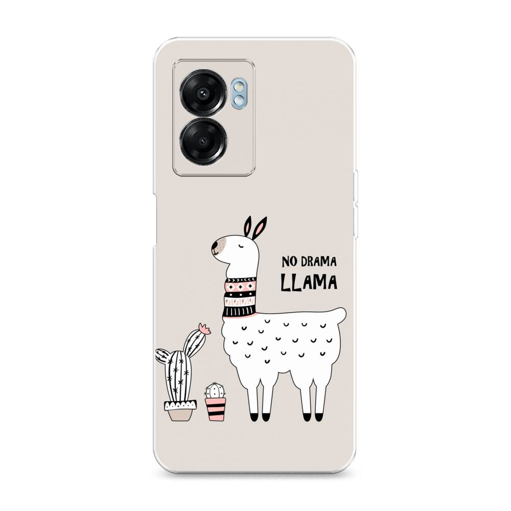 

Чехол Awog на Oppo A57 5G/A56s/OnePlus Nord N300 5G "No drama LLama", Разноцветный, 2510250-2