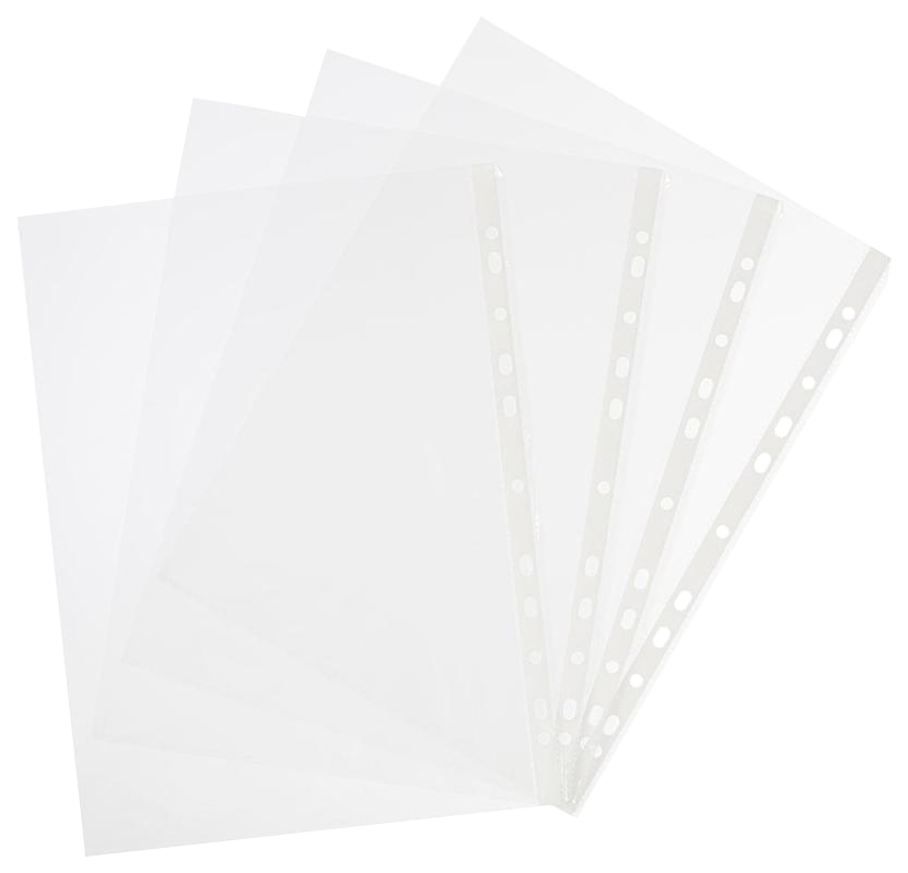 

Файл-вкладыш Attache 657764 Стандарт А4 прозрачный гладкий с перфорацией 100 шт