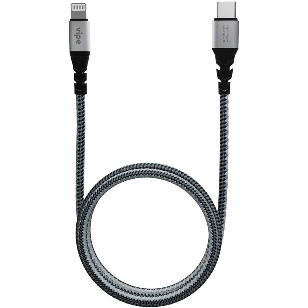 Кабель Vipe USB-C-Lightning, серый (VPCBLMFICLIGHNLNGR)