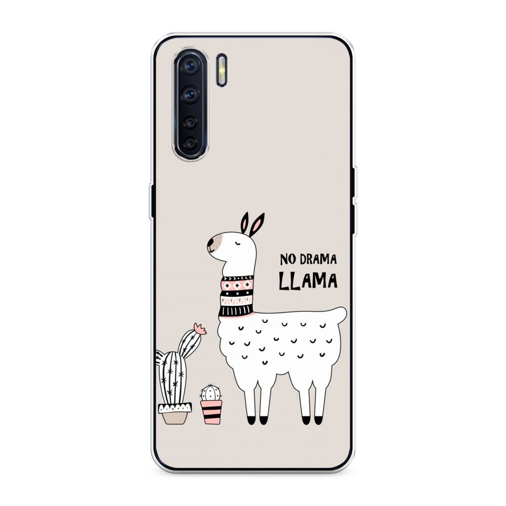 

Чехол Awog на Oppo A91/Reno 3 "No drama LLama", Разноцветный, 254250-2