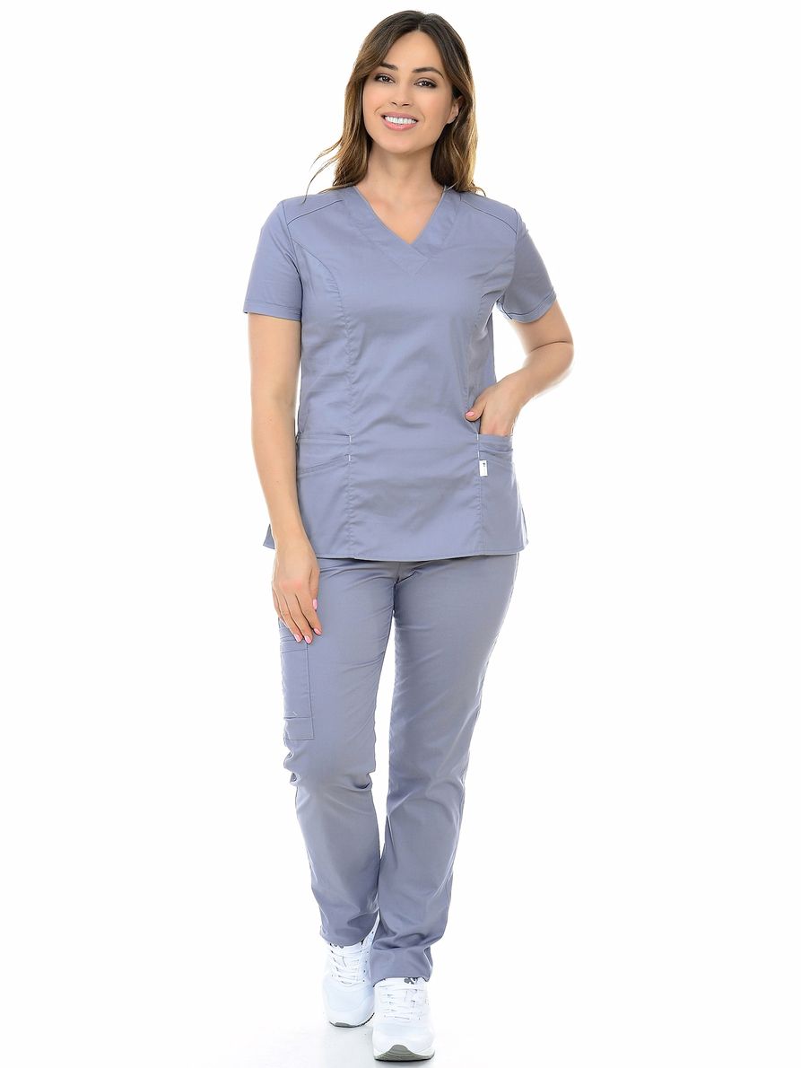 фото Костюм медицинский женский medicalwear вена 103 серый 44 ru