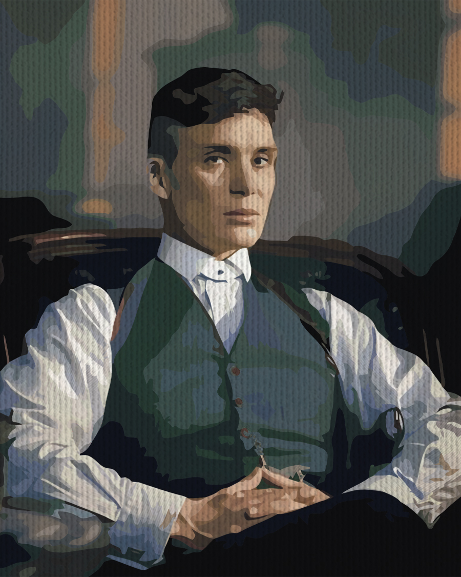 фото Картина по номерам на холсте с подрамником мырисуем thomas shelby 1929/