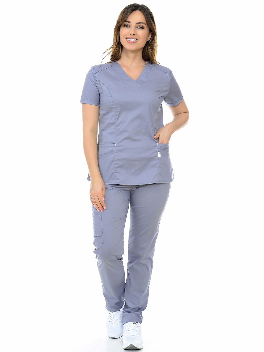 фото Костюм медицинский женский medicalwear вена 103 серый 54 ru