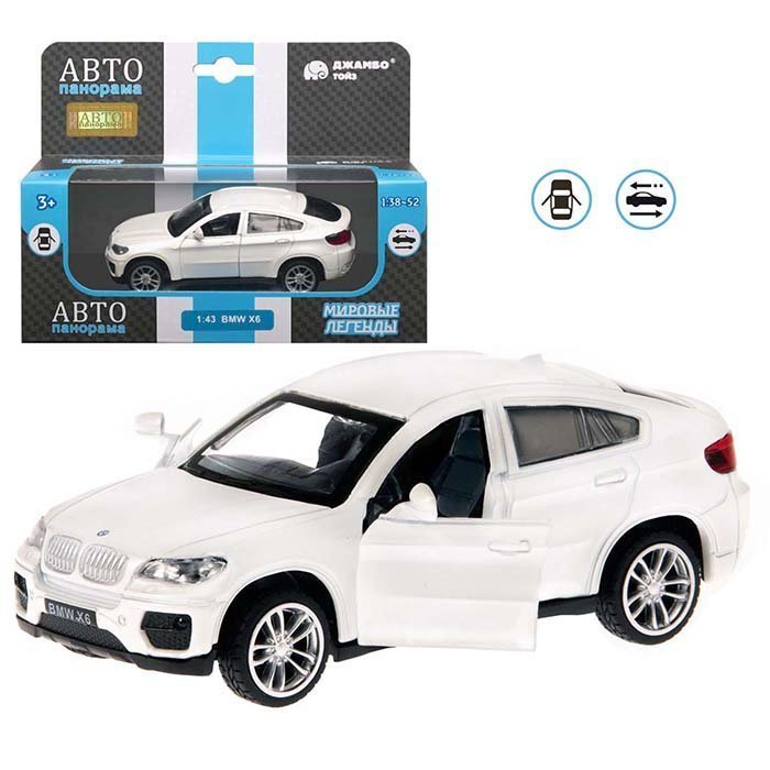 фото Модель 1:43 bmw x6, белый 1200133jb автопанорама