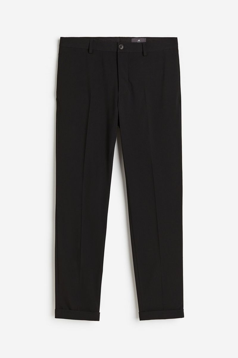 

Брюки мужские H&M 1211030 черные 28, Черный, 1211030
