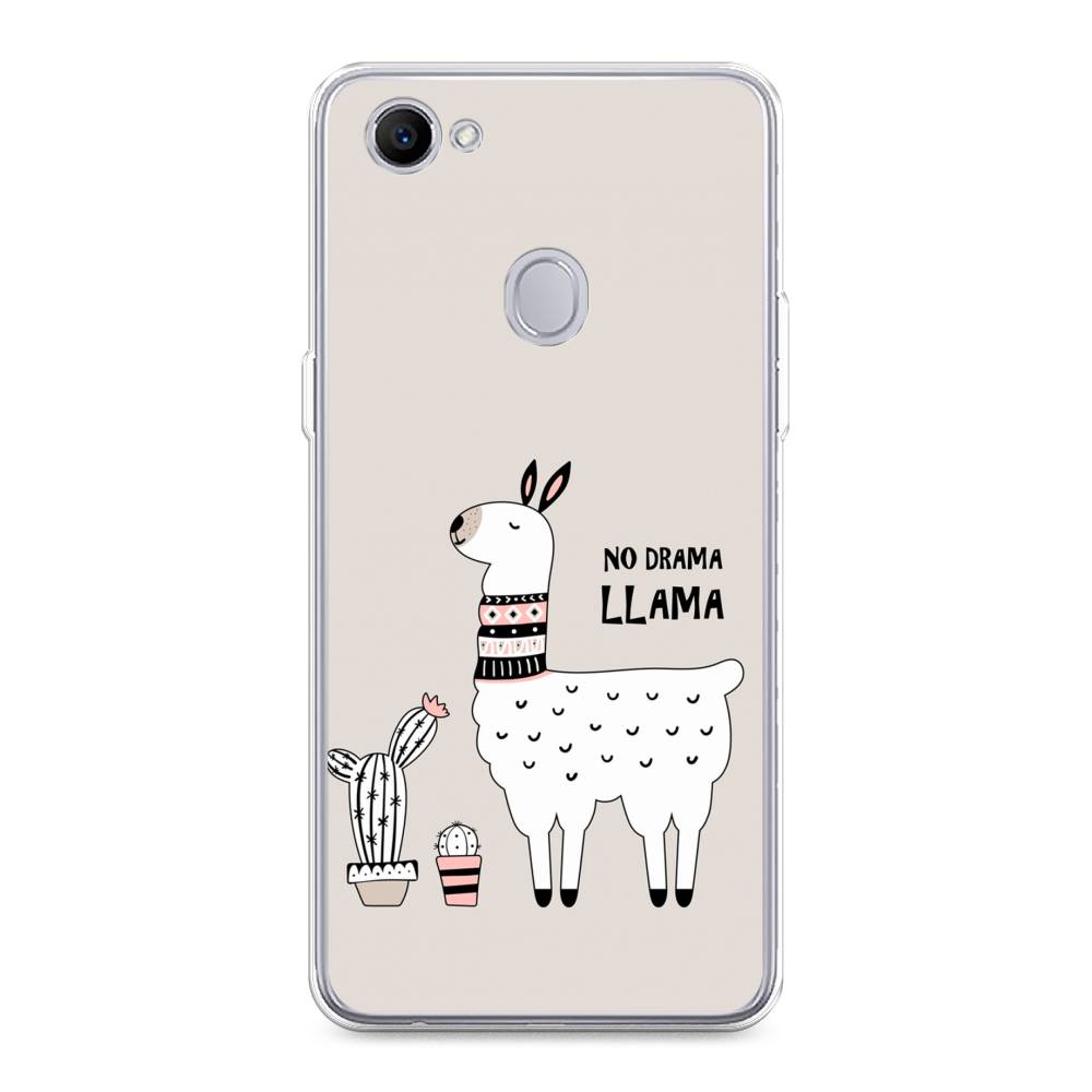 

Чехол Awog на Oppo F7 "No drama LLama", Разноцветный, 250350-2