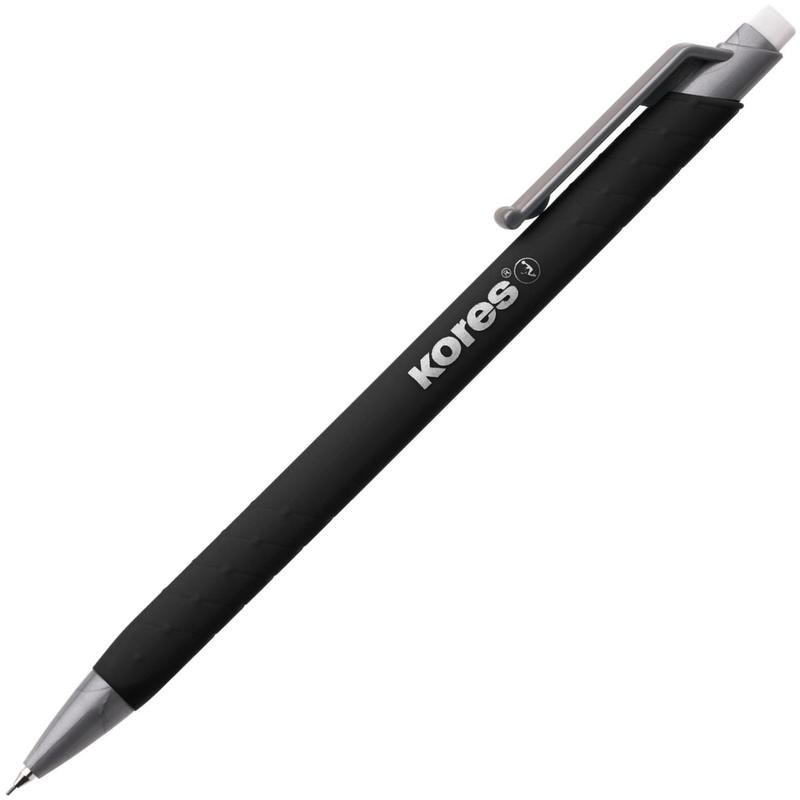 

Карандаш механический Kores Soft Touch 0.5 мм с ластиком, 614071, В ассортименте
