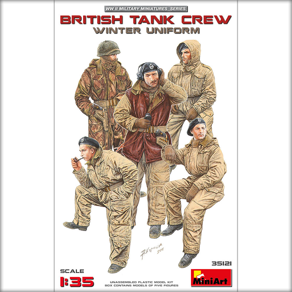 

Сборная модель MiniArt 1/35 Британский Танковый Экипаж В Зимней Униформе 35121