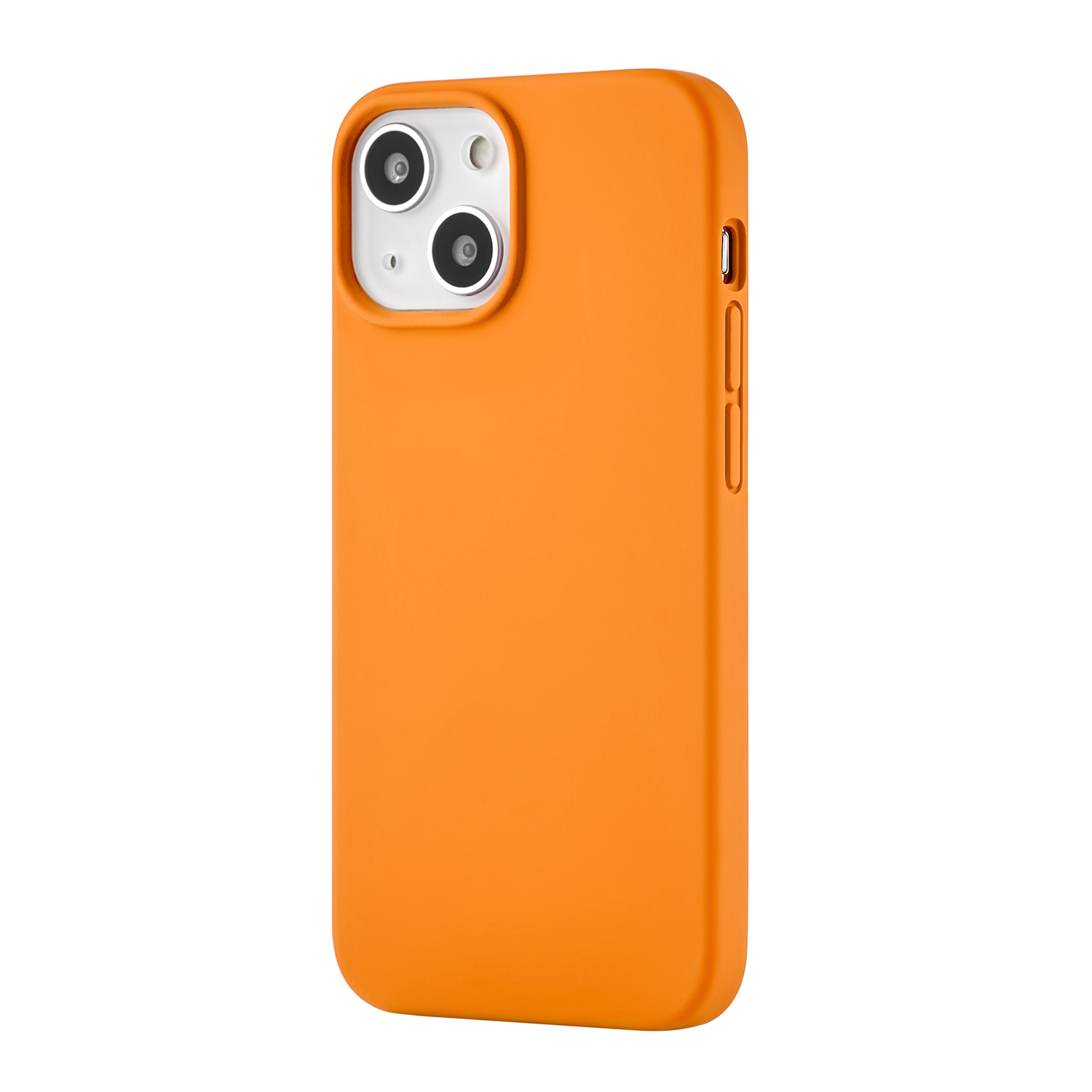 Чехол uBear Touch Mag Case (Liquid silicone) для iPhone 13 mini, MagSafe, оранжевый