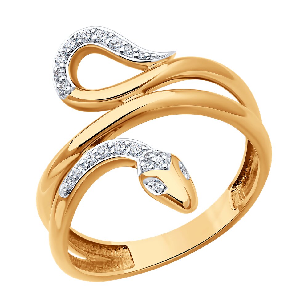 

Кольцо из золота р. 17,5 Diamant 51-210-02738-1, бриллиант, 51-210-02738-1