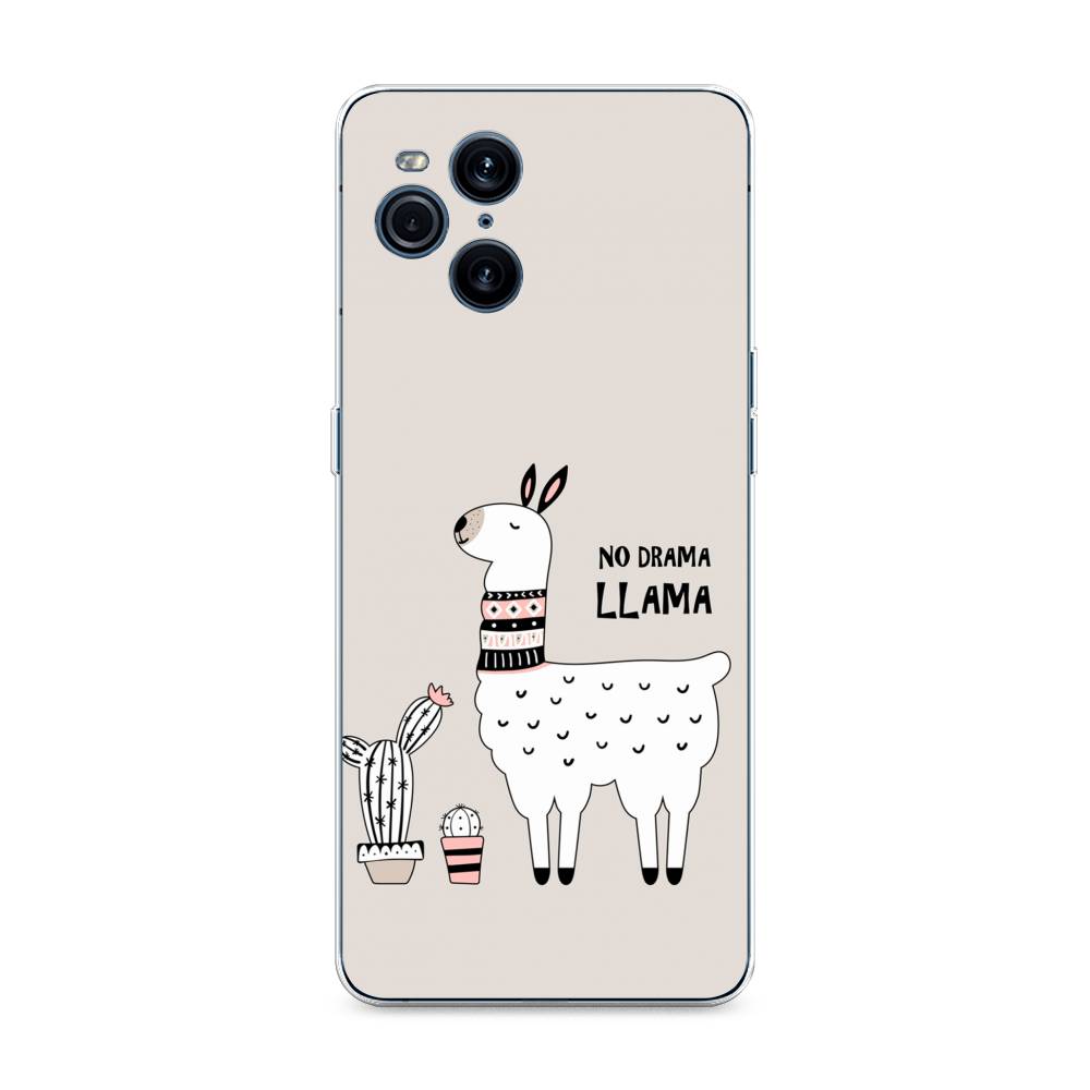 

Чехол Awog на Oppo Find X3 Pro "No drama LLama", Разноцветный, 255750-2