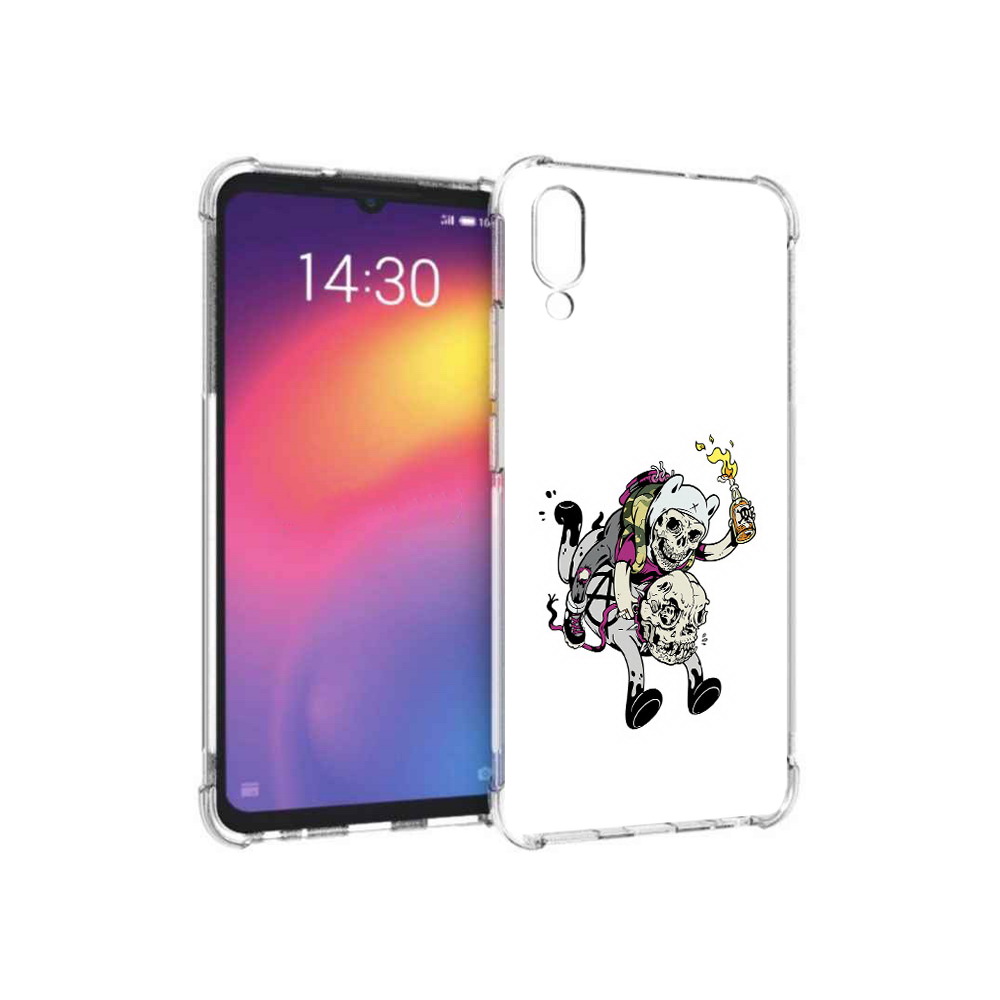 

Чехол MyPads Tocco для Meizu Note 9 время приключений скелеты (PT134513.88.277), Прозрачный, Tocco