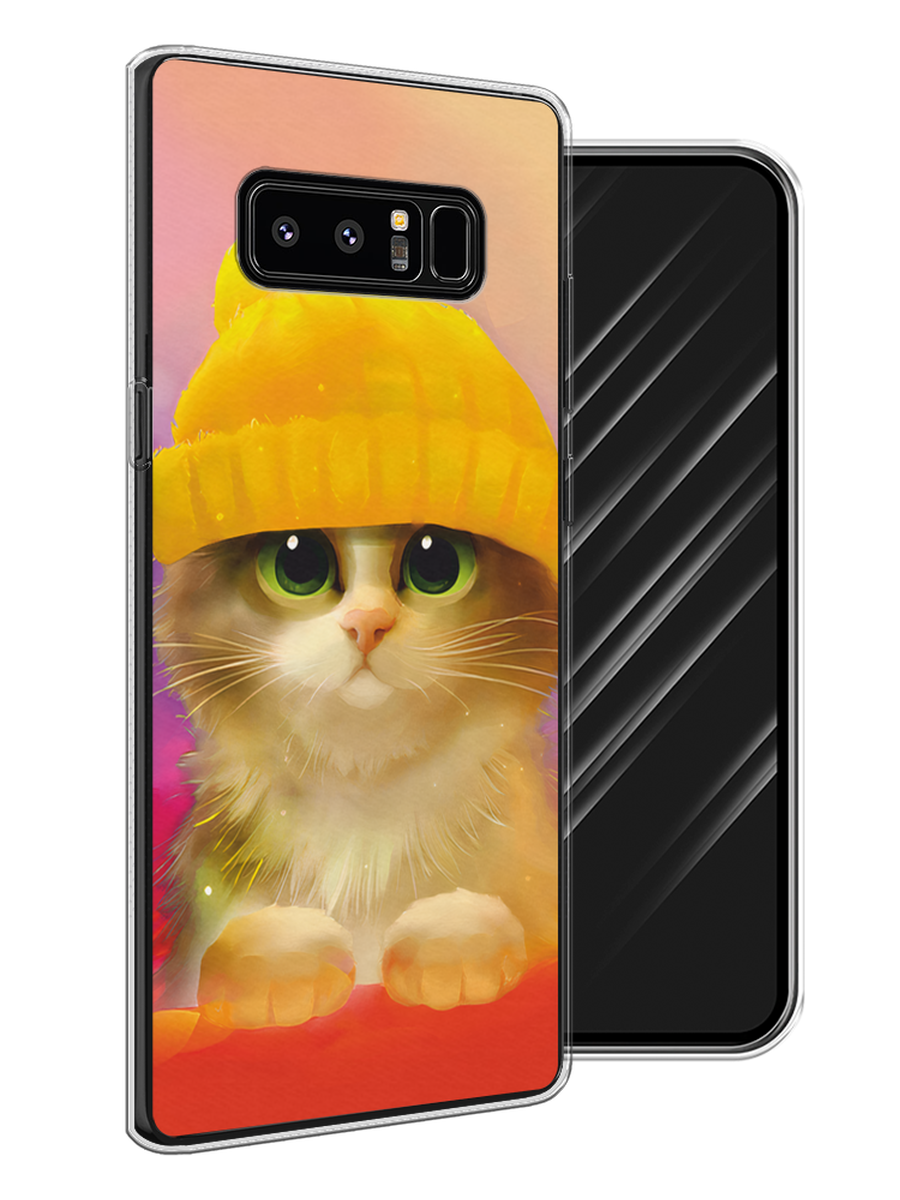 

Чехол Awog на Samsung Galaxy Note 8 "Котенок в желтой шапке", Желтый, 25250-2