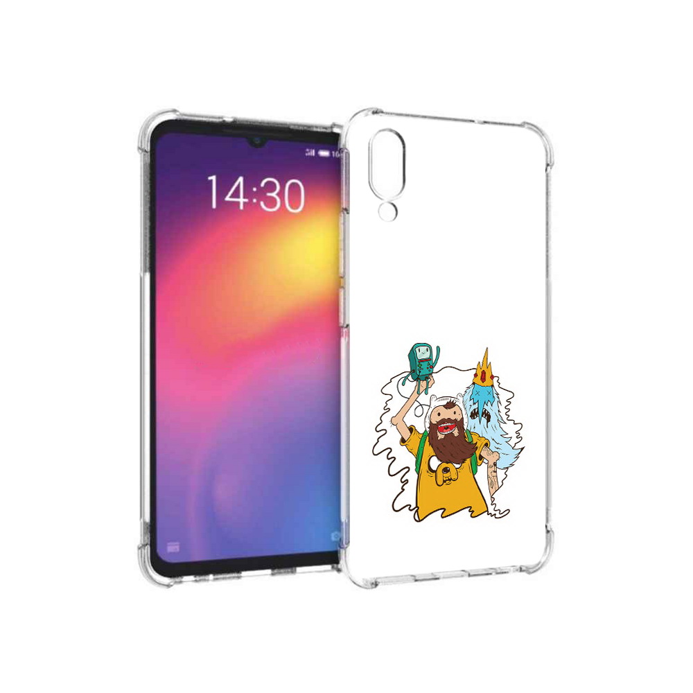 

Чехол MyPads Tocco для Meizu Note 9 время приключений старый Финн (PT134513.88.279), Прозрачный, Tocco