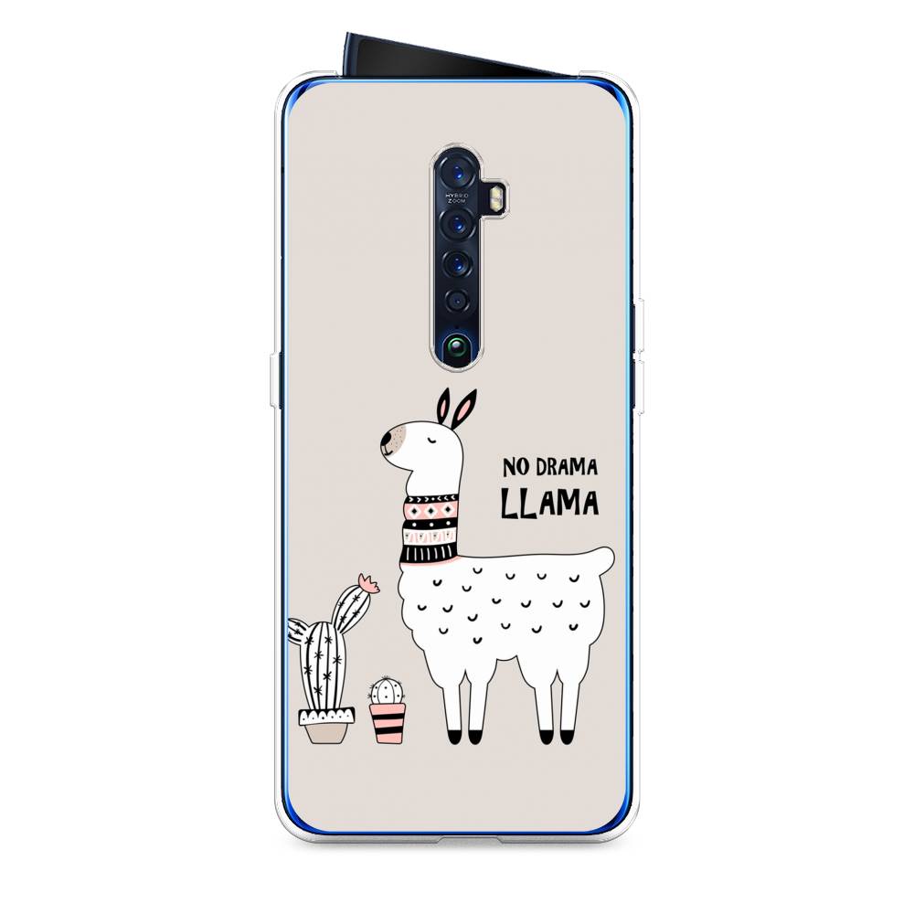 

Чехол Awog на Oppo Reno 2 "No drama LLama", Разноцветный, 253550-2