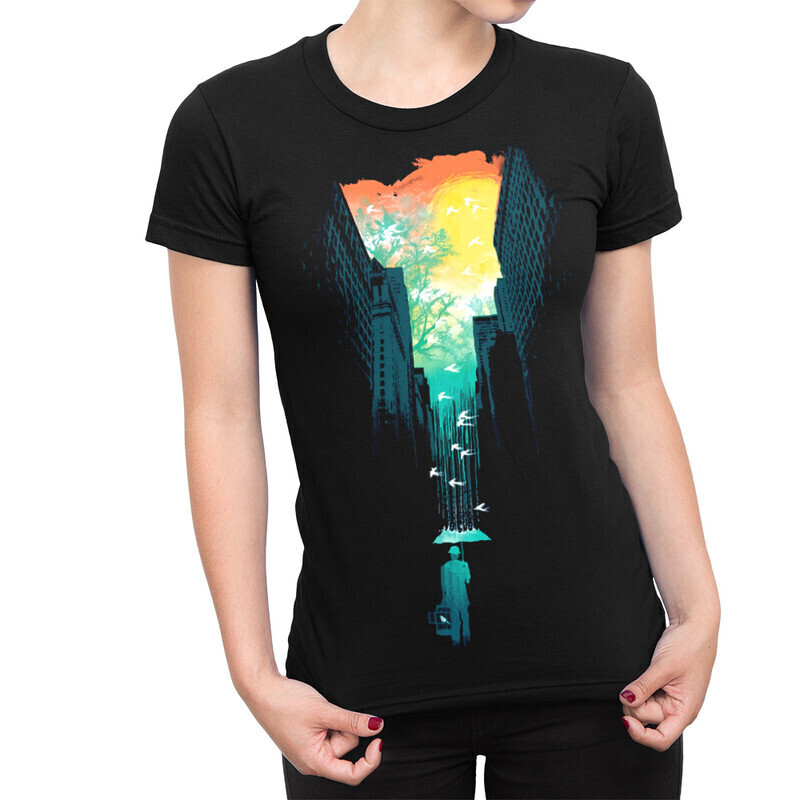 

Футболка женская Dream Shirts Город 10004971 черная 2XL, Город 10004971