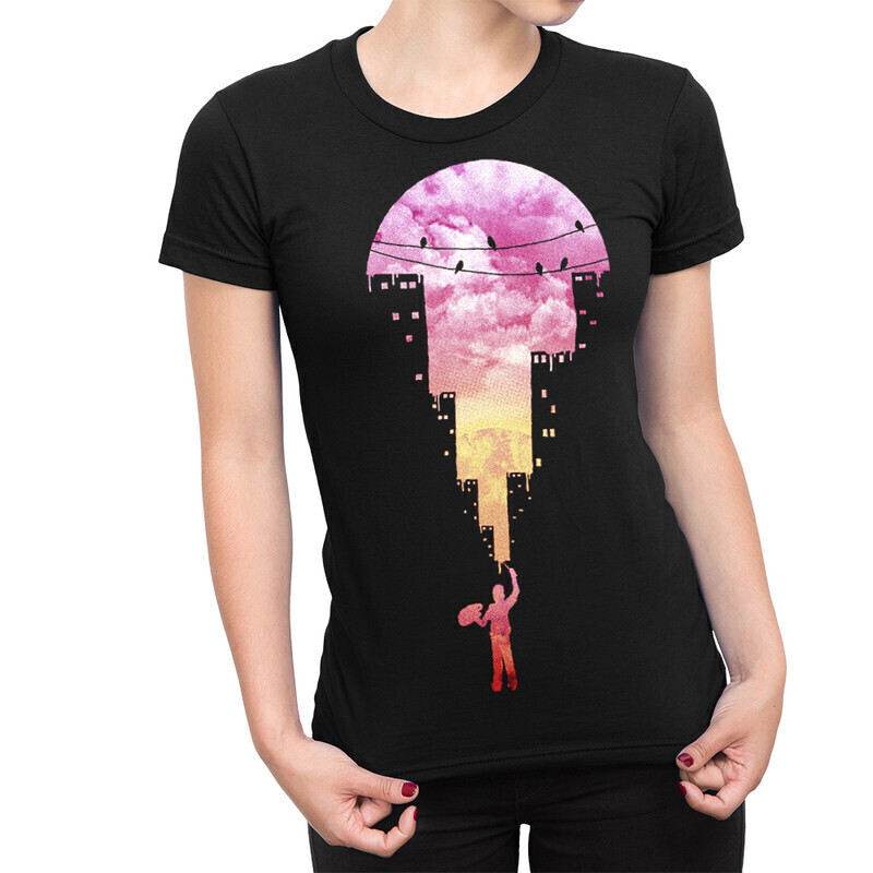 

Футболка женская Dream Shirts Город 10004981 черная 2XL, Город 10004981