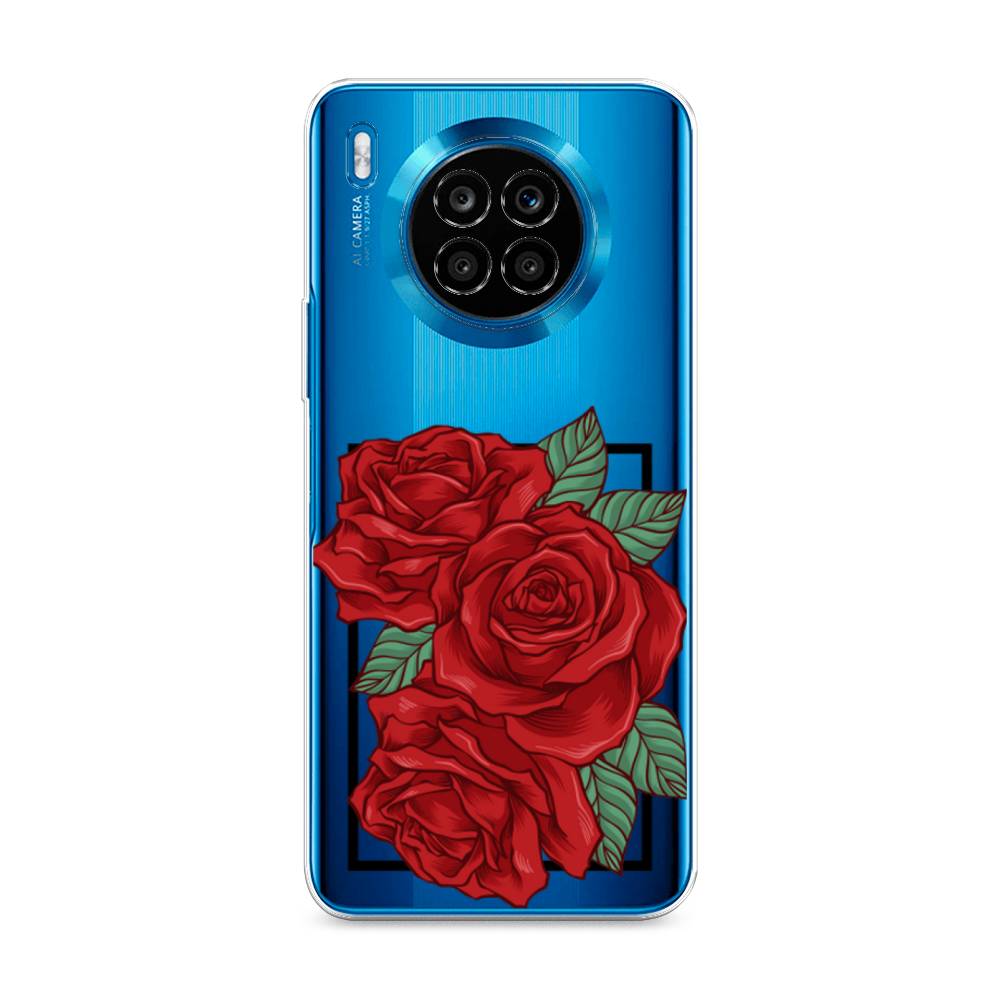 

Чехол на Huawei Nova 8i "Три алые розы", Красный, 6106450-2