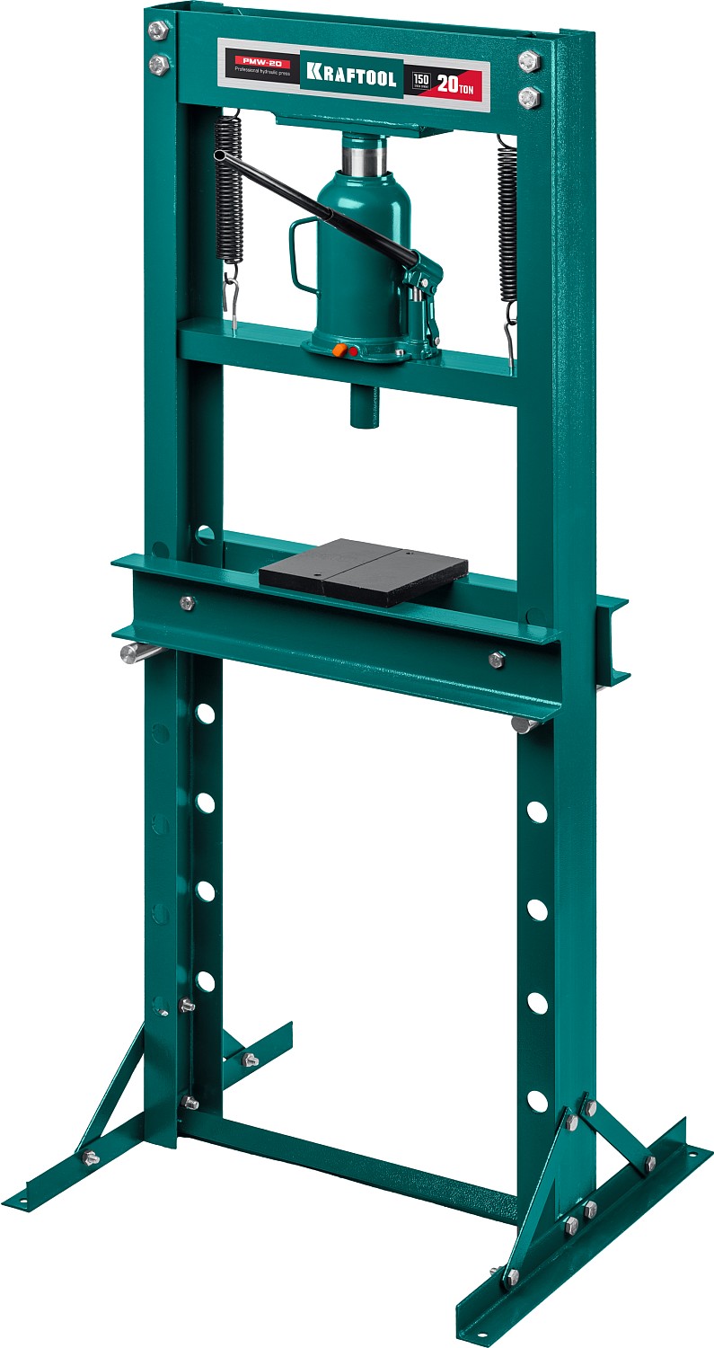 Пресс гидравлический с домкратом и возвратными пружинами KRAFTOOL PMW-20 20т 43470-20 гидравлический пресс kraftool