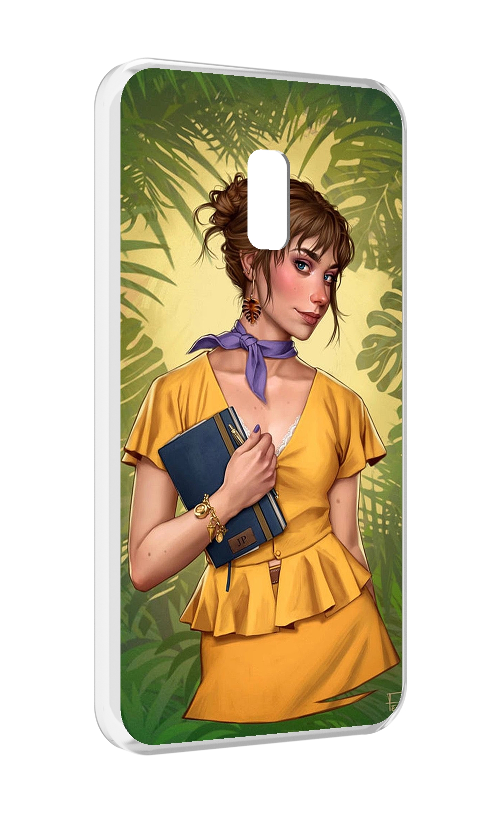 

Чехол MyPads девушка-в-зелени женский для Meizu 15, Прозрачный, Tocco