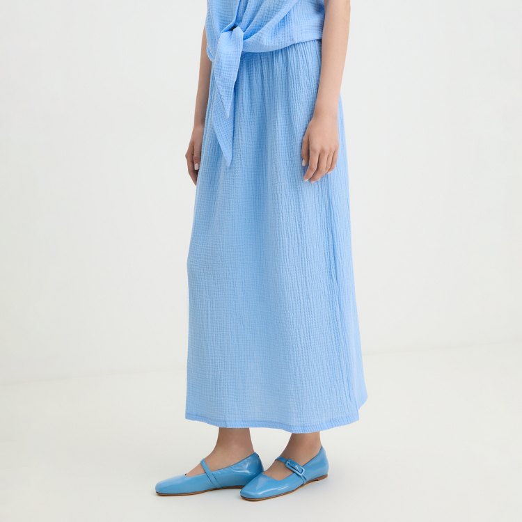 

Юбка женская Maison David BLN918 голубая M, Голубой, BLN918