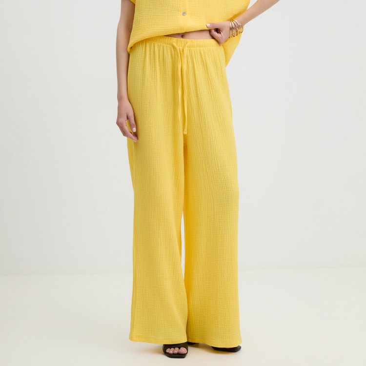 

Брюки женские Maison David BLN920 желтые L, Желтый, BLN920