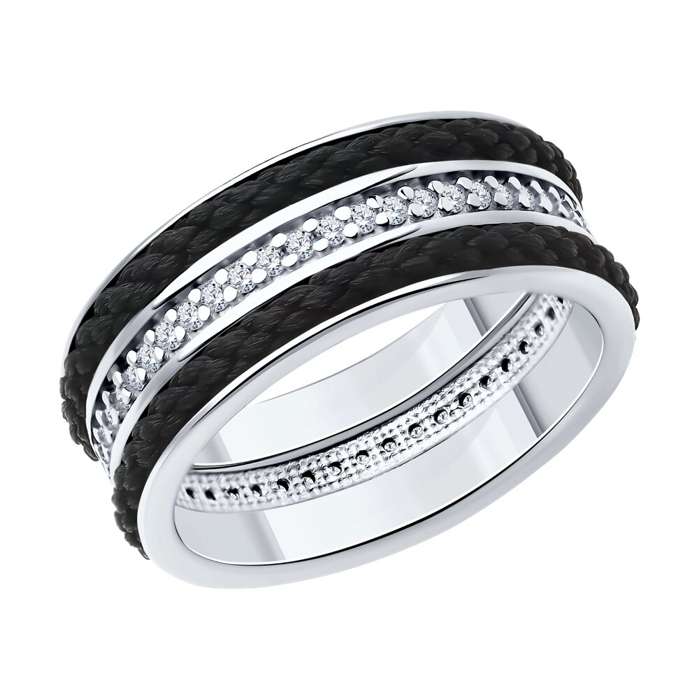 

Кольцо из серебра р.  Diamant 94-110-01814-1, фианит, 94-110-01814-1